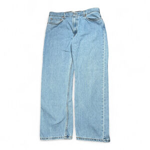 Levis 505 Jeans Mens 36x29 Blue Regular Fit Straight Leg Light Wash Denim Y2K